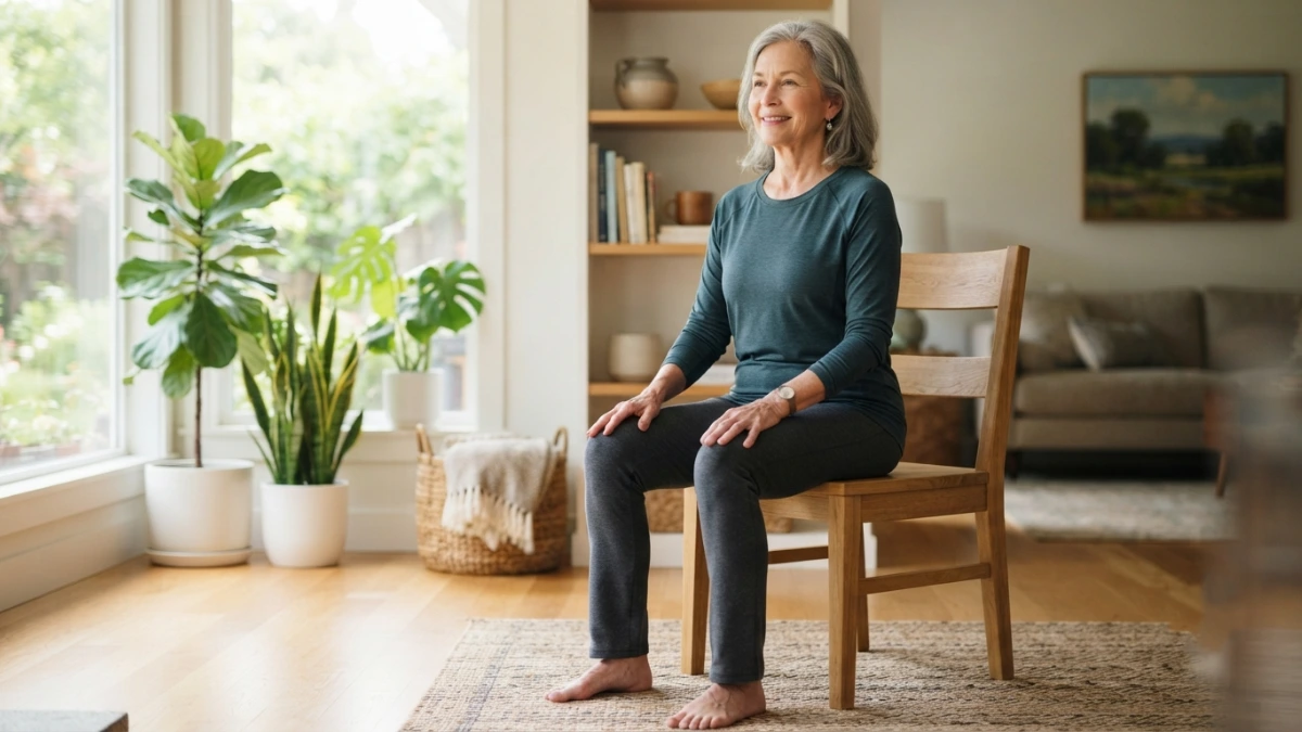 Chair Yoga for Seniors: 5 Easy Poses to Improve Balance, Flexibility & Strength