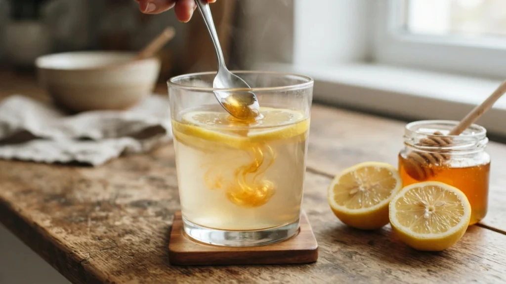 how to make honey and lemon water